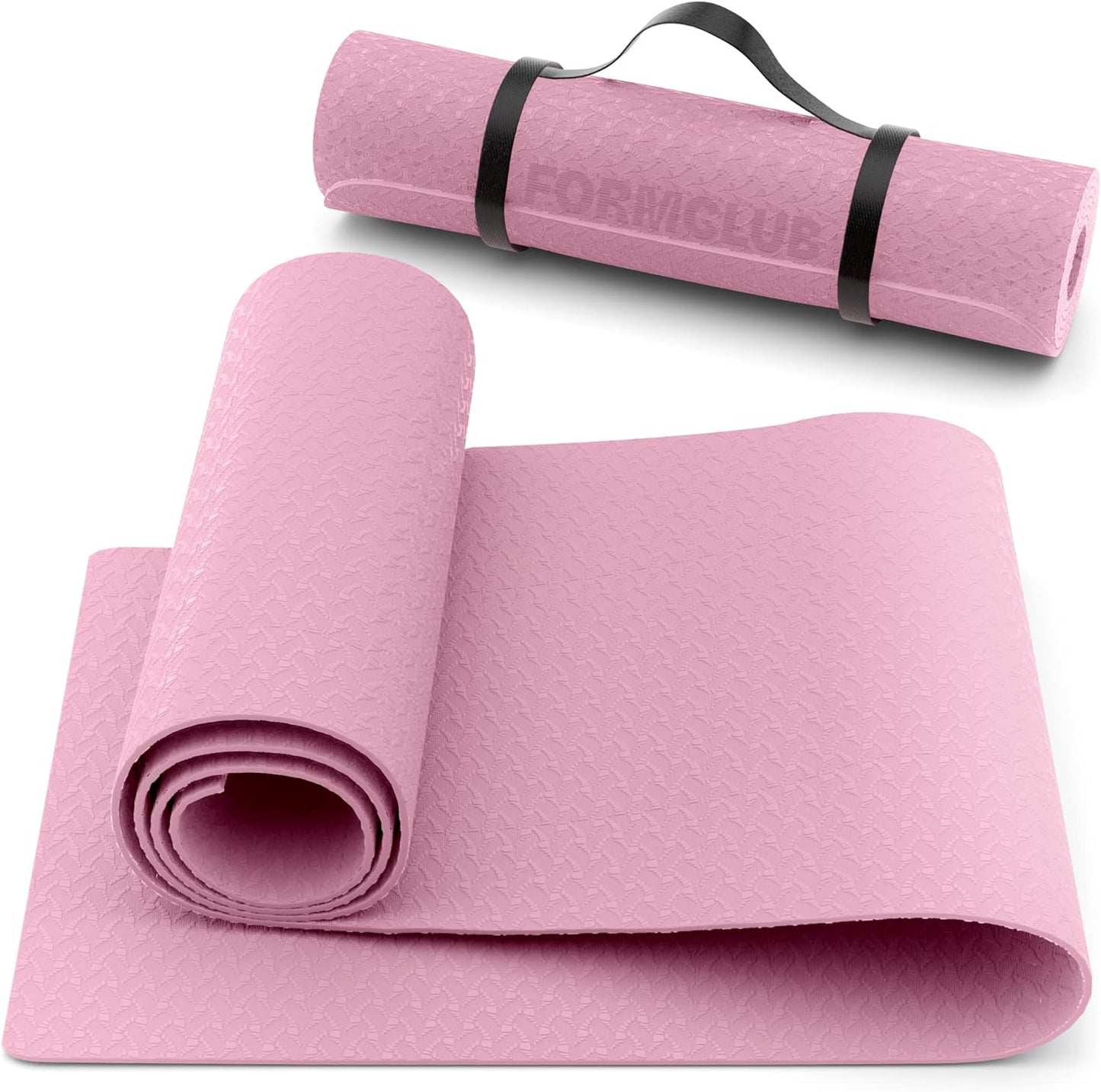 Premium Non-Slip Yoga Mat – Eco-Friendly TPE, Extra Thick Cushioning, Portable with Carrying Strap for Yoga, Pilates & Home Workouts
