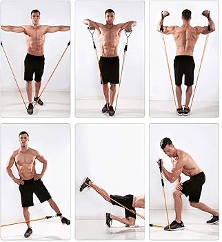 Premium Resistance Bands with Handles – Color-Coded Exercise Tubes for Strength Training, Home Workouts, and Fitness