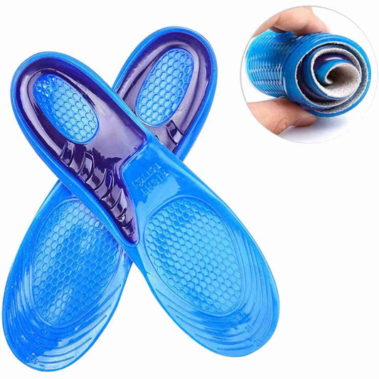 Premium Gel Sole Pads for Shoes – Shock Absorbing, Arch Support, Anti-Fatigue Comfort Insoles for Daily Use, Sports & Work Boots