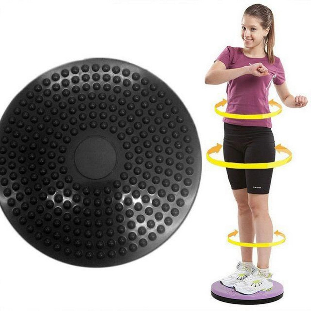 AB Twister Board – Waist Slimming, Core Strengthening and Full Body Workout Disc for Home Fitness and Weight Loss
